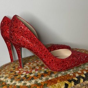 Red gem Ruby heels from Betsey Johnson